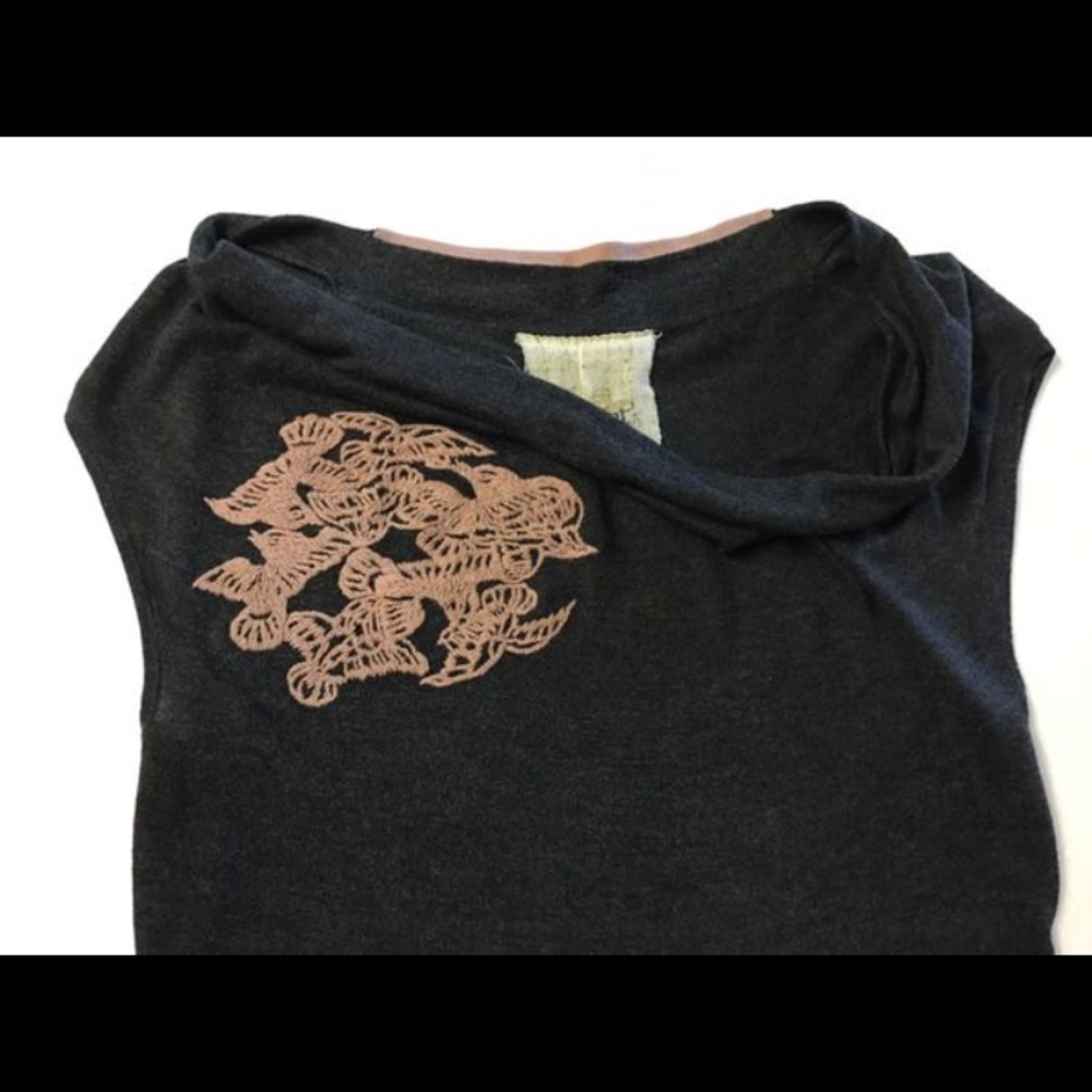 Covet. Handcrafted off the shoulder top.